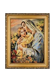 Obraz Haftowany Matka Bo�a z Dzieci�tkiem 22x27,5
