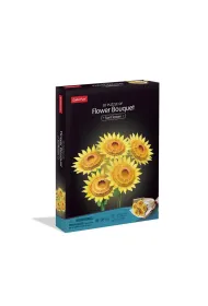Puzzle 3D 180 el. Du�y bukiet kwiat�w S�oneczniki Cubic Fun