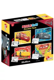 Puzzle dwustronne 4x48 el. Auta 3 Lisciani