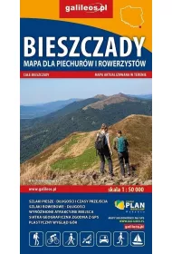 Mapa - Bieszczady dla Rowerzyst�w i piechur�w 1:50 000