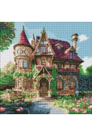 Ideyka Diamentowa mozaika - Przytulny pa�acyk 40x40cm