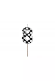 PartyDeco �wieczka urodzinowa 8 5.5cm