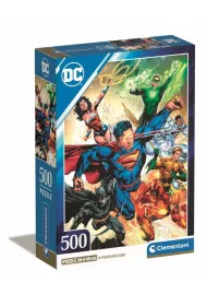 Puzzle 500 el. Compact Dc Comics Justice League Clementoni