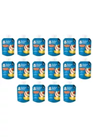 Gerber Deser w tubce jabko z bananem i truskawkami po 6. miesicu zgrzewka 16 x 80 g