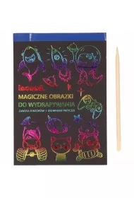 Wydrapywanka t�czowa 13x18cm z wzorami, 8 arkuszy