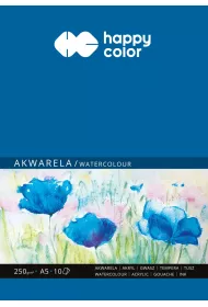 Happy Color Blok akwarelowy ART, biay, A5, 250g, 10 arkuszy 250 g 10 kartek
