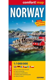 Norwegia / Norway laminowana mapa samochodowa 1:1 000 000