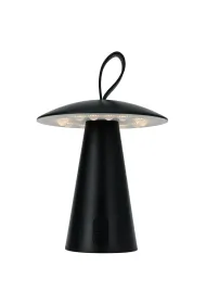 H&S Decoration Lampa stoowa USB LED czarna 17 cm