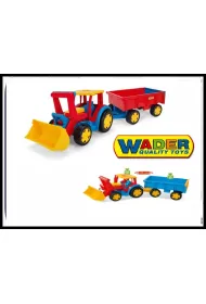 Gigant traktor �adowarka z przyczep� 66300 Wader