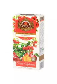 Basilur Herbata owocowa napar Cranberry w saszetkach 25 x 2 g