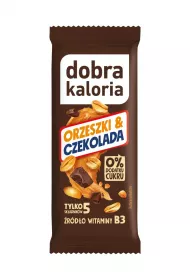 Dobra Kaloria Baton daktylowy orzeszki & czekolada bez dodatku cukrw 35 g