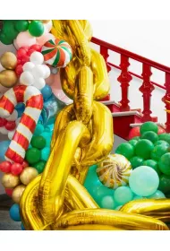 PartyDeco Girlanda balonowa �a�cuch z�oty 6,7m