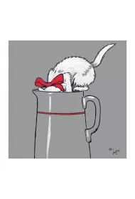 Museums & Galleries Karnet kwadrat z kopert Thirsty Work