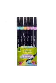 Cricco Pisaki p�dzelkowe pastelowe dwustronne 6 szt.