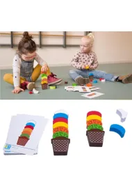 Lody drewniane - nauka kolor�w i koordynacji Bs Toys