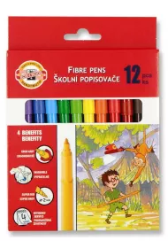 Koh-I-Noor Flamastry szkolne 771002/AB 12 szt.