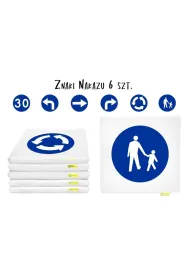 Poduszki Znaki Drogowe 3cm 6 szt Akson