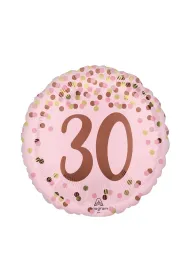 Anagram Balon foliowy Pretty pink 30th Birthday 46cm
