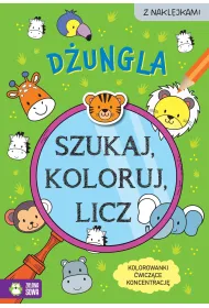 Szukaj, koloruj i licz. D�ungla