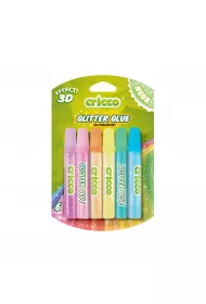 Cricco Klej brokatowy 3D neon 6x10g