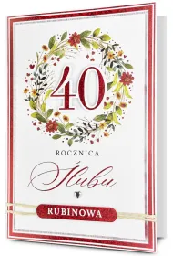 Karnet okoliczno�ciowy B6 z kopert� 40 Rocznica �lubu PAN DRAGON  PD HM200-3407