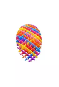 Gniotek antystresowy kolorowy 10cm LeanToys