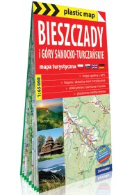 BIESZCZADY I G�RY SANOCKO TURCZA�SKIE MAPA TURYSTYCZNA FOLIOWANA 2018