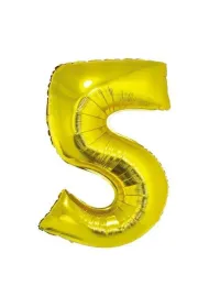 Godan Balon cyfra 5 z�oty 85cm