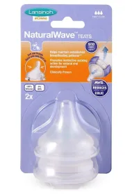 Lansinoh Smoczek NaturalWave szybki przepyw 2 szt.