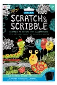 Kolorowe Baloniki Zdrapywanki Mini Scratch & Scribble Owady