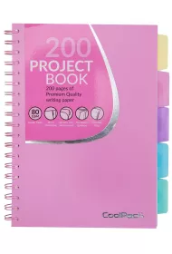 CoolPack Ko�ozeszyt B5 PP Pastel Powder Pink kratka 100 kartek