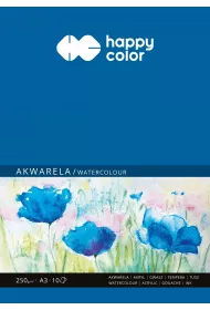 Happy Color Blok akwarelowy ART, biay, A3, 250g, 10 arkuszy 250 g 10 kartek