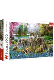 Puzzle 1000 el. Wilcza rodzina Trefl