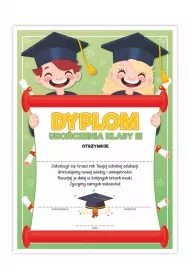 LearnHow Dyplom A4 ukoczenia klasy trzeciej-Umiech 20szt