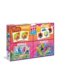 Puzzle Superkit 2x30 el. + Memo + Domino - Trolle Clementoni