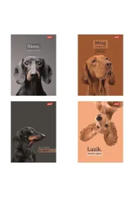 St. Majewski Zeszyt A5 60 kartek linia. Ok�adka laminowana lakier miejscowy UV 70 g/m2. Doggy Moods
