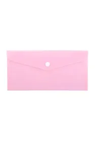 Biurfol Teczka koperta DL PP pastel r�owy