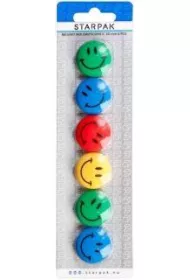 Starpak Magnes emotikony 30mm 6 szt.
