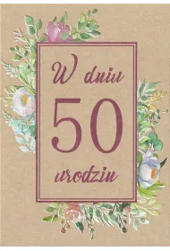 Trend Kartka okoliczno�ciowa Urodziny 50