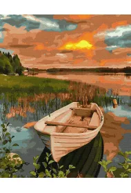 Twoje Hobby Malowanie po numerach - ��d� o zachodzie 40x50cm