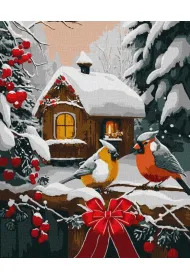 Ideyka Malowanie po numerach - �nie�na bajka 40x50cm
