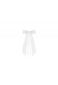 PartyDeco Kokardy z muszk� bia�e 14cm