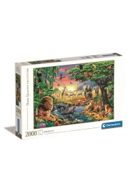 Puzzle 2000 el. HQ The African Gathering Clementoni