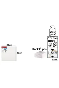 Artix Tablica malarska 30x30x1.5 cm 280g/m2