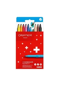 Carandache Flamastry akwarelowe Swisscolor 10 kolor�w 10 szt.