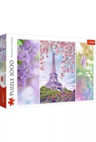 Puzzle 1000 el. Wiosna w Pary�u Trefl