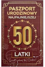 Yeku Karnet Urodziny 50 Nowy paszport damskie