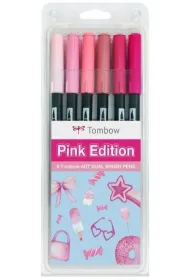 Tombow Markery dwustronne 6 kolor�w
