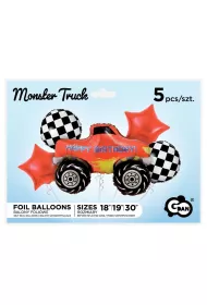 Godan Balony foliowe zestaw Monster Truck 5 szt.