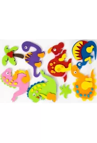 Fandy Naklejki piankowe 3D Dinozaury 3 cm
